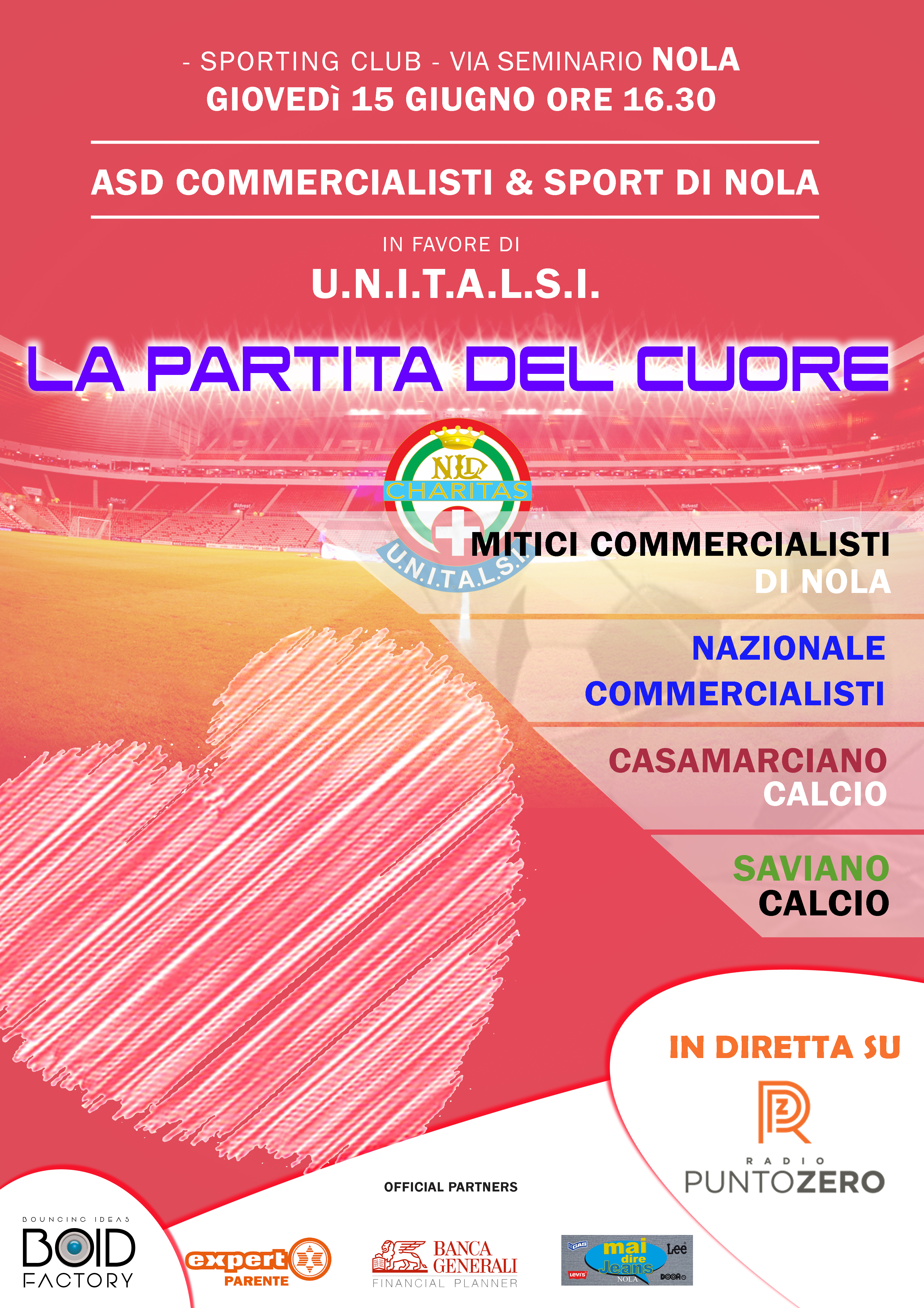 La Partita del Cuore per Unitalsi Napoli U.N.I.T.A.L.S.I. La Partita del Cuore per Unitalsi Napoli U.N.I.T.A.L.S.I.